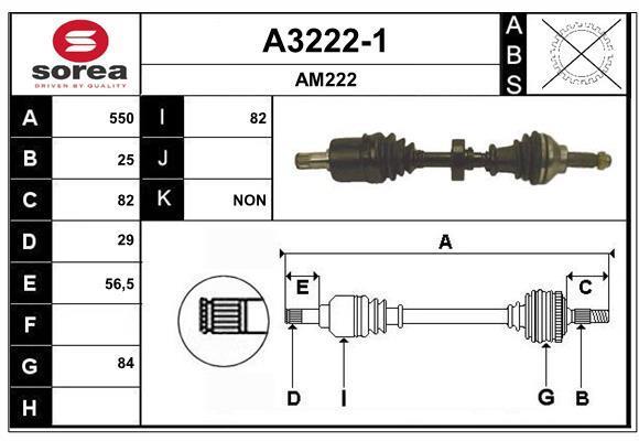 Cardan SNRA ref. A3222-1