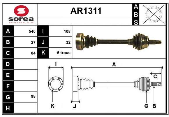 Cardã SNRA ref. AR1311