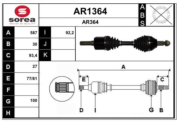 Cardã SNRA AR1364