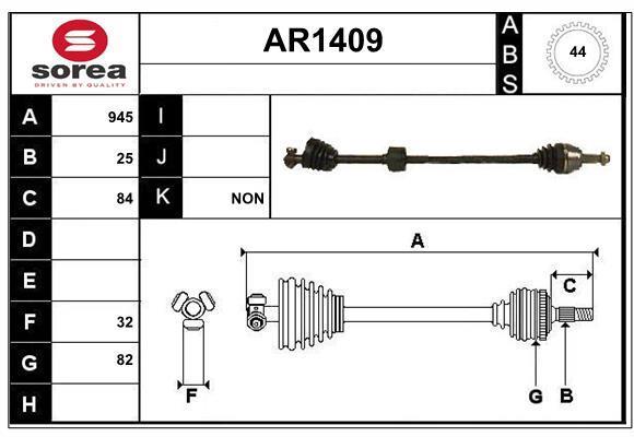 Cardan SNRA ref. AR1409
