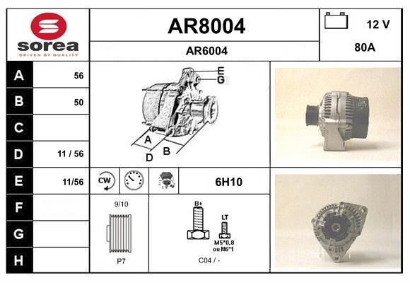Alternateur SNRA AR8004