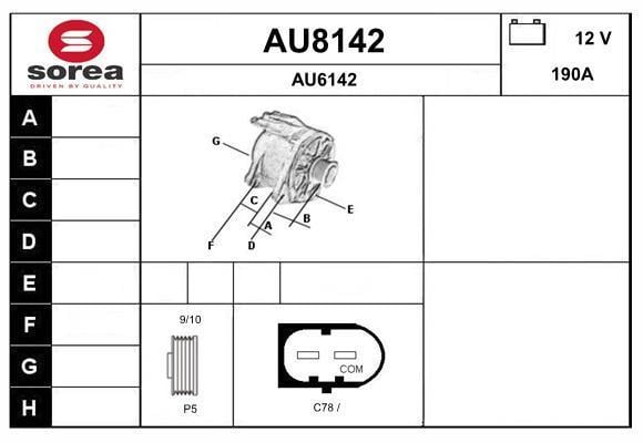 Alternateur SNRA AU8142