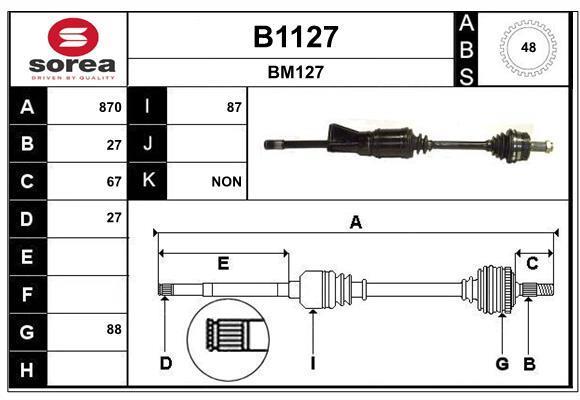 Cardán SNRA ref. B1127