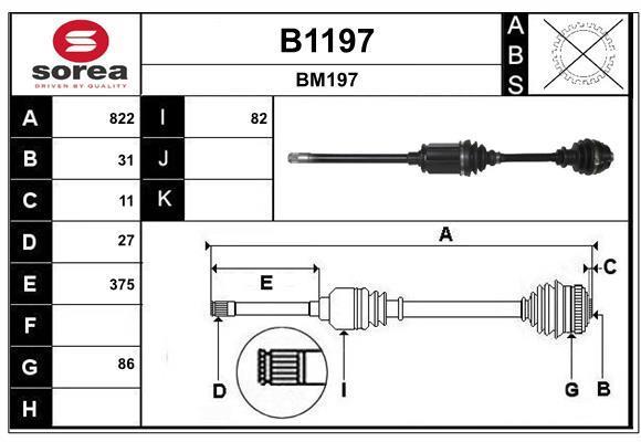 Cardã SNRA ref. B1197