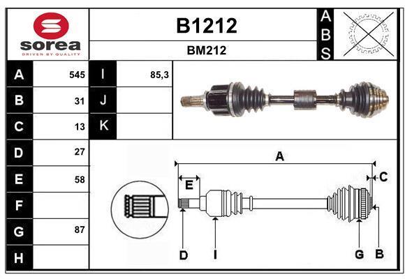 Cardán SNRA ref. B1212