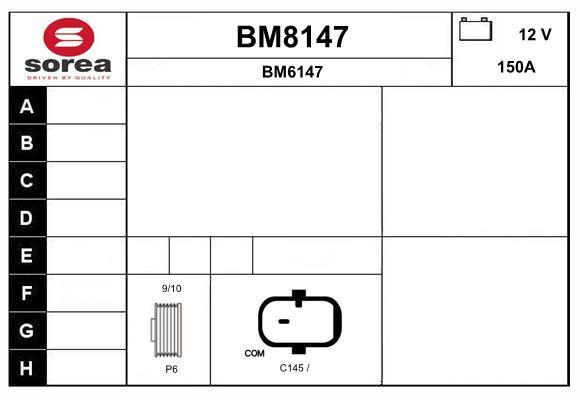 Alternador SNRA BM8147
