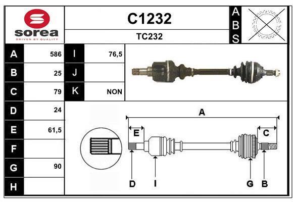 Cardan SNRA ref. C1232