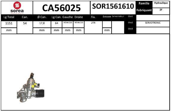 Cremallera de dirección (Caja de direccion) SNRA ref. CA56025
