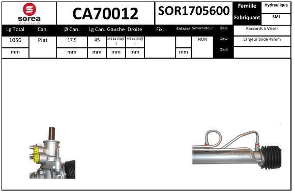 Cremallera de dirección (Caja de direccion) SNRA ref. CA70012