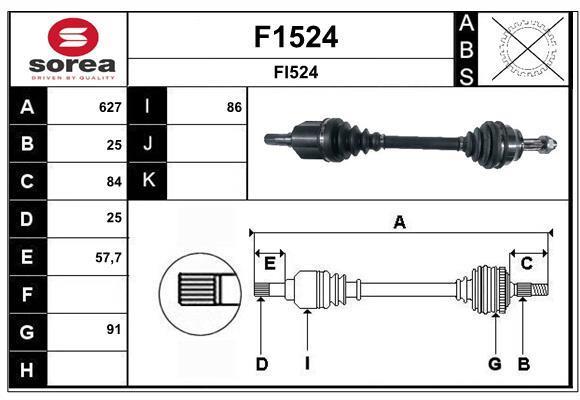 Cardan SNRA ref. F1524
