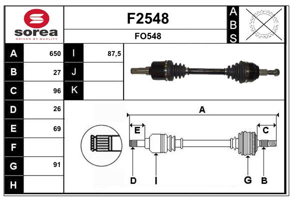 Cardan SNRA F2548