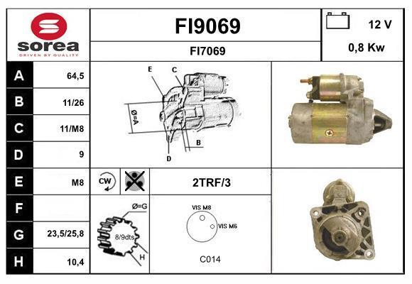 Démarreur SNRA FI9069