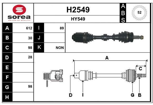 Cardan SNRA ref. H2549