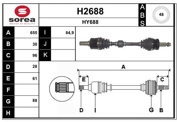 Cardán SNRA H2688