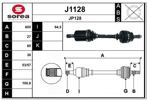 Cardán SNRA J1128