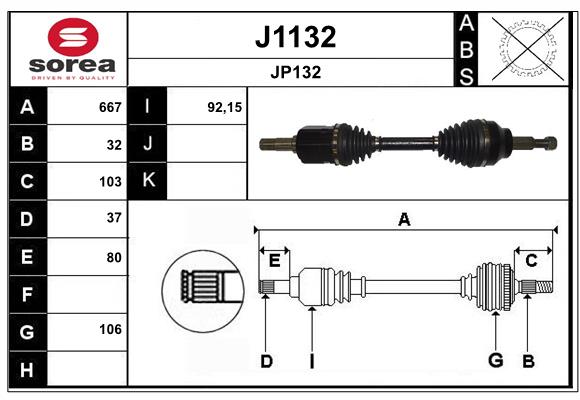 Cardan SNRA ref. J1132