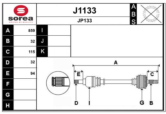 Cardan SNRA ref. J1133