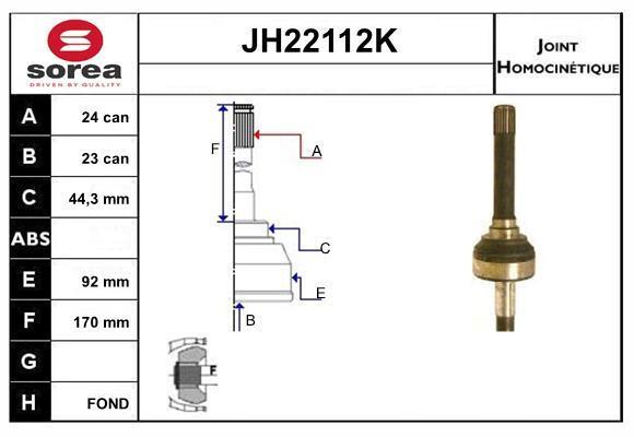 Junta homocinética SNRA JH22112K