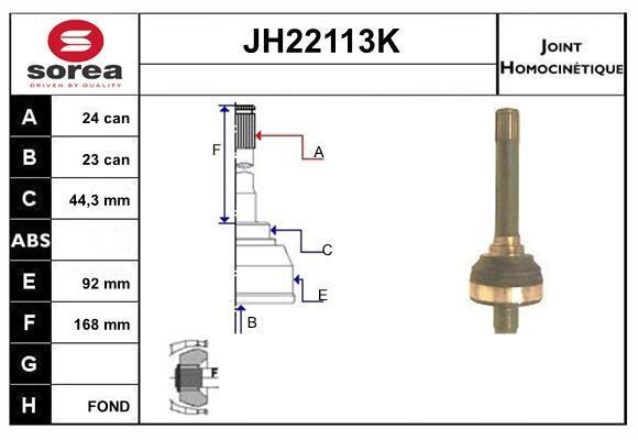 Joint homocinétique, transmission SNRA JH22113K