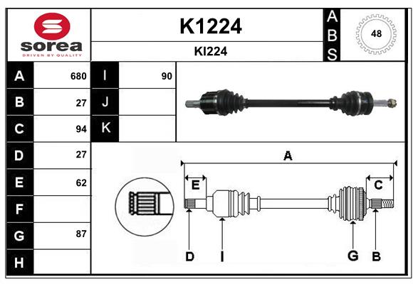 Cardan SNRA K1224