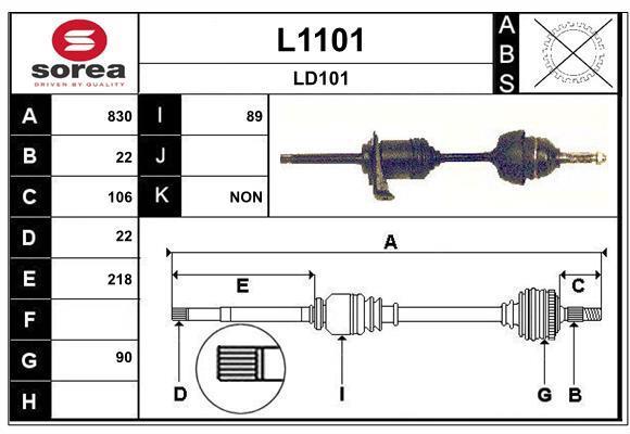 Cardán SNRA ref. L1101