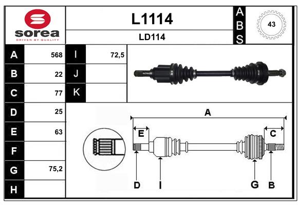 Cardan SNRA L1114