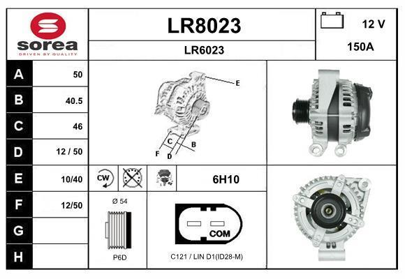 Alternador SNRA LR8023