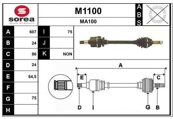 Cardan SNRA ref. M1100