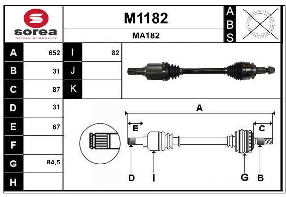 Cardán SNRA ref. M1182