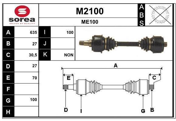 Cardan SNRA ref. M2100