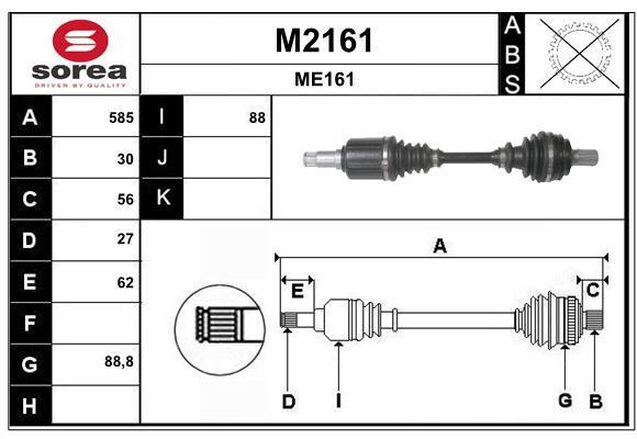 Cardan SNRA ref. M2161
