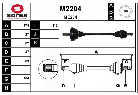 Cardán SNRA M2204