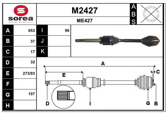 Cardan SNRA M2427