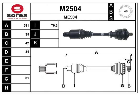 Cardan SNRA M2504