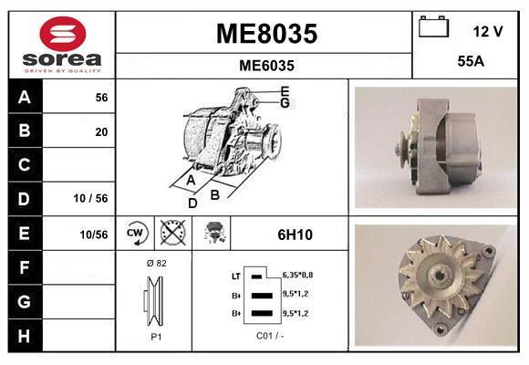 Alternateur SNRA ref. ME8035