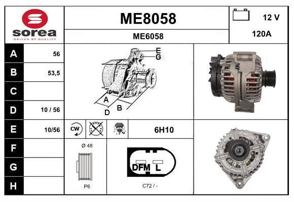 Alternateur SNRA ME8058