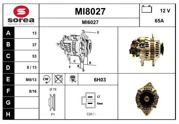 Alternador SNRA MI8027