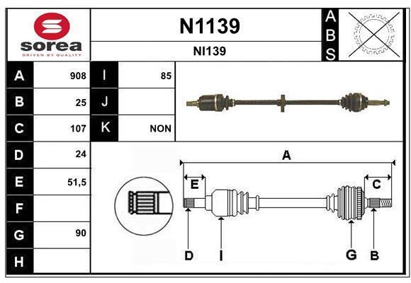 Cardã SNRA ref. N1139