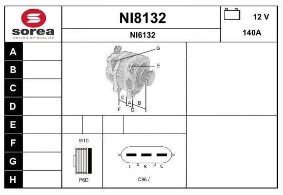 Alternateur SNRA ref. NI8132