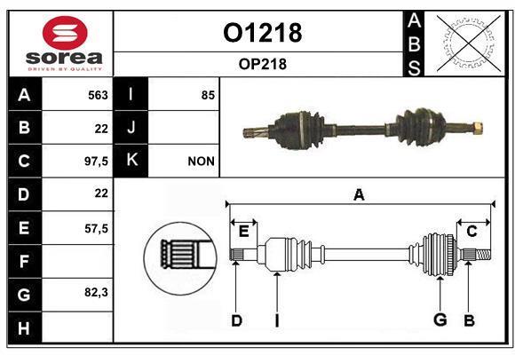 Cardan SNRA ref. O1218