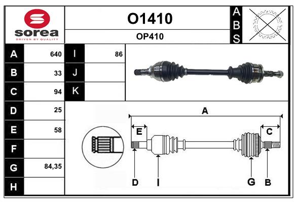 Cardan SNRA O1410