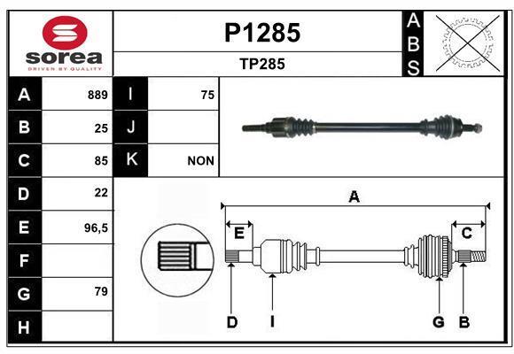 Cardan SNRA ref. P1285