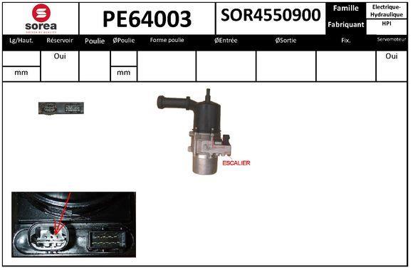 Pompe de direction assistée (Servo direction) SNRA ref. PE64003