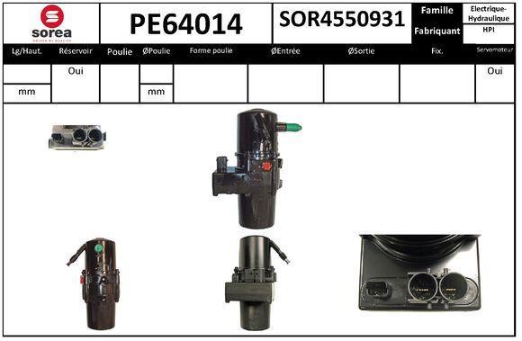 Pompe de direction assistée (Servo direction) SNRA ref. PE64014
