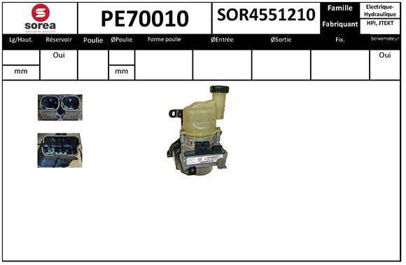 Pompe de direction assistée (Servo direction) SNRA ref. PE70010