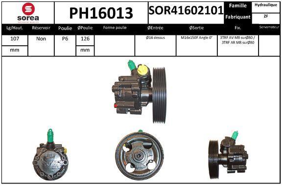 Pompe de direction assistée (Servo direction) SNRA ref. PH16013
