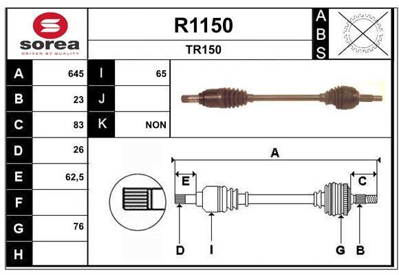 Cardán SNRA ref. R1150