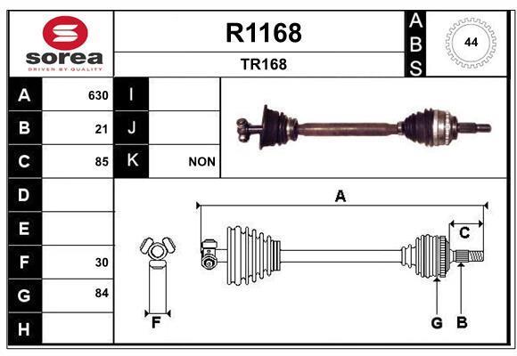 Cardã SNRA ref. R1168