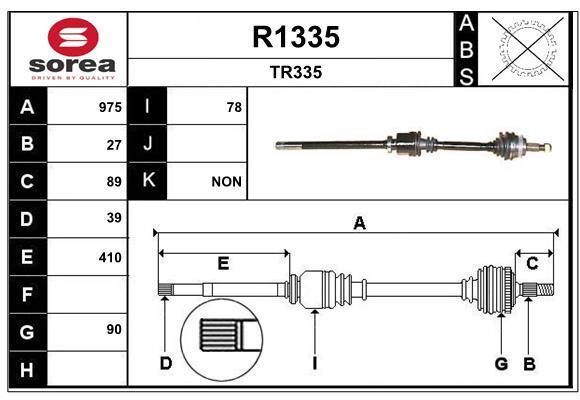 Cardã SNRA ref. R1335