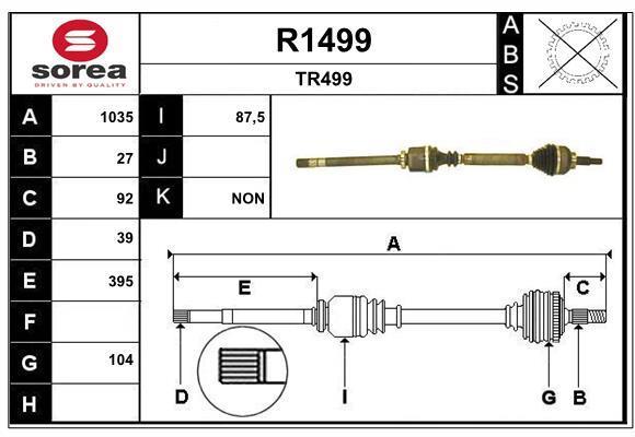 Cardan SNRA ref. R1499